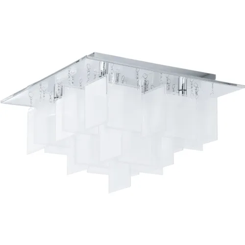 Eglo, Eglo Deckenlampe Condrada 1 Grau Stahl 47 cm 30 cm - Farbe: chrom - Deckenlampe