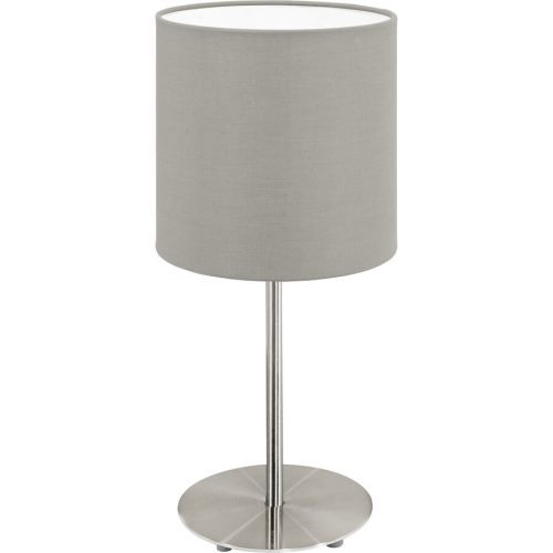 Eglo Tischlampe Pasteri Grau Stahl 27.5 cm - Farbe: Nickel matt - Tischlampe