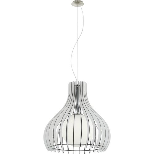 Eglo Pendellampe Tindori Grau Stahl 150 cm - Farbe: Nickel matt - Pendellampe