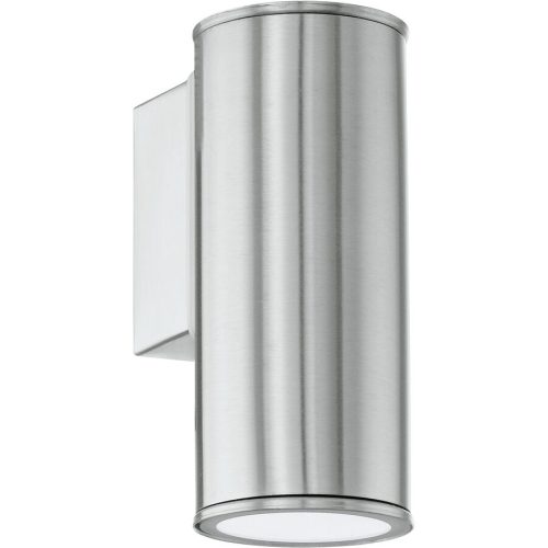 Eglo Wandlampe aussen Riga Edelstahl Edelstahl 15 cm - Wandlampe aussen