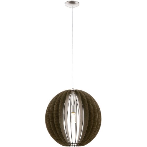 Eglo Pendellampe Cossano Grau Stahl 150 cm - Farbe: Nickel matt - Pendellampe