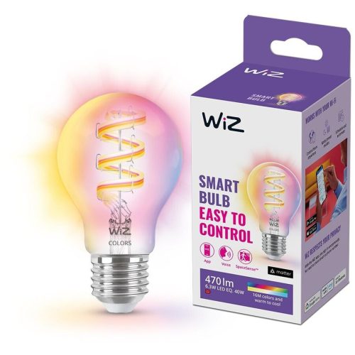 Leuchtmittel WiZ Glas E27 6.3 W - Farbe: klar - LED - Lichtfarbe: Extra warmweiss - Helles Neutralweiss - Leuchtmittel- LED Leuchtmittel