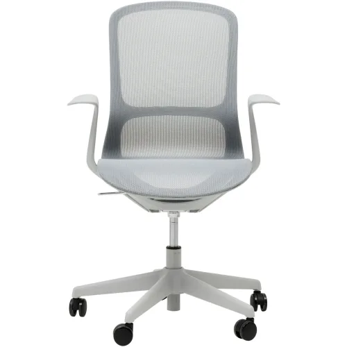 LIVIQUE, Bürostuhl Bolero Grau Kunststoff 84 cm 95 cm - Farbe: hellgrau - Bürostuhl