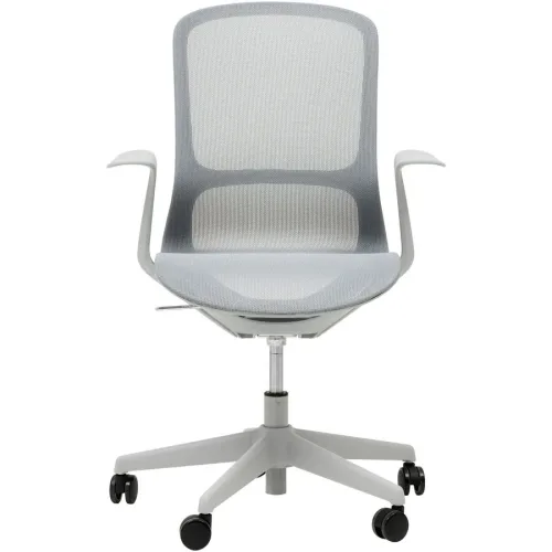 Bürostuhl Bolero Grau Kunststoff 84 cm 95 cm - Farbe: hellgrau - Bürostuhl