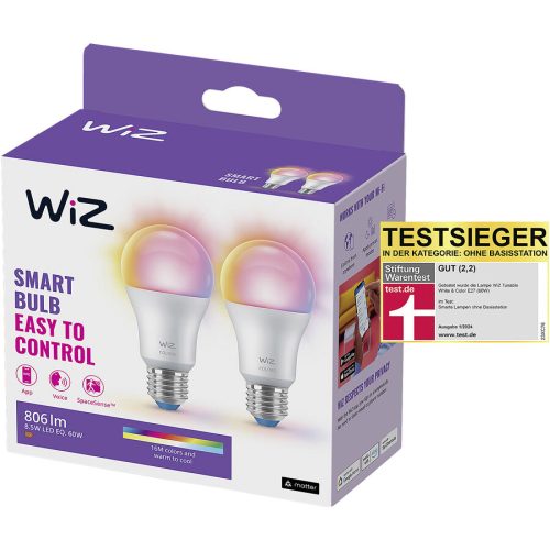 WIZ, WiZ 8720169072336 LED EEK F (A - G) E27 (Ø x H) 60 mm x 122 mm 2 St.