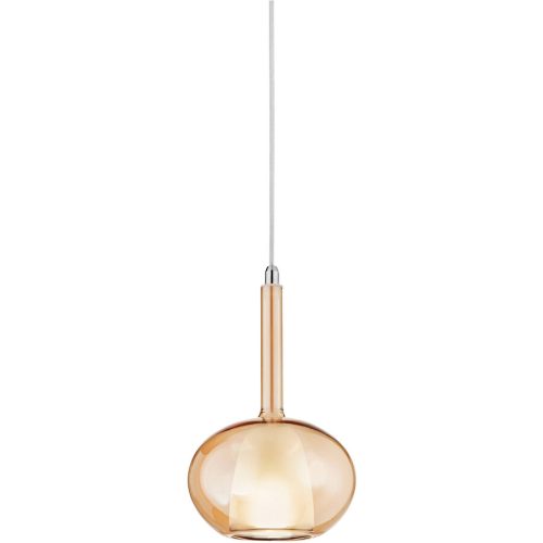 Giberti Luce Pendellampe Carina Gelb Glas 16 cm 26.5 cm - Farbe: amber - Pendellampe