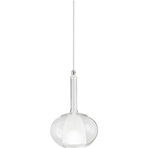 Giberti Luce Pendellampe Carina Weiss Glas 22 cm 33 cm - Pendellampe