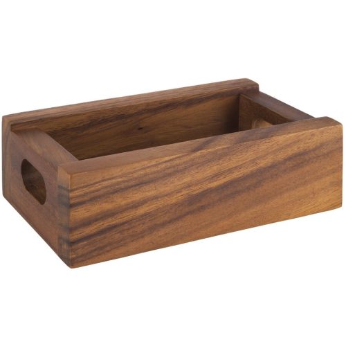 APS Behälter Table Braun Holz 15 cm 9.5 cm - Farbe: natur - Material: Akazie - Behälter