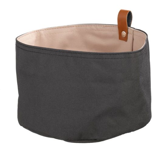 Brotkorb Aps Schwarz/Beige Stoff 20 cm 20 cm - Brotkorb