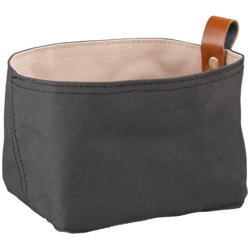 Brotkorb Aps Schwarz/Beige Stoff 11 cm 19 cm - Brotkorb