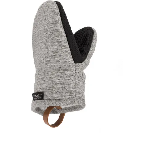 Ofenhandschuh Hercules Grau Leinen/Polyester 14 cm - Ofenhandschuh
