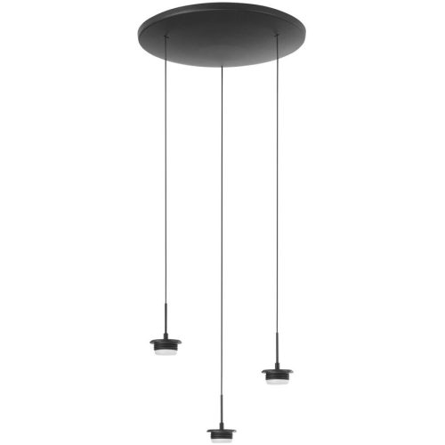 Pendellampe Cara Schwarz Metall 35 cm 200 cm - LED - Lichtfarbe: Extra warmweiss - Helles Neutralweiss - Pendellampe- LED Energiesparlampe