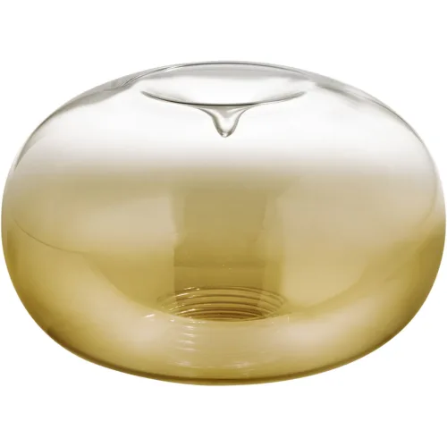 LIVIQUE, Lampenschirm Gloria Gold Glas 18 cm 11 cm - Lampenschirm
