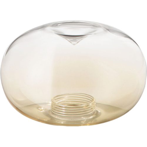 Lampenschirm Gloria Braun Glas 28 cm 17.5 cm - Farbe: cognac - Lampenschirm