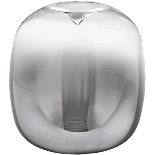 LIVIQUE, Lampenschirm Livia Grau Glas 24 cm 24 cm - Lampenschirm