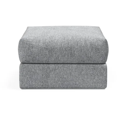 LIVIQUE, Hocker Corno Grau Stoff 75 cm 45 cm - Farbe: lichtgrau - Hocker