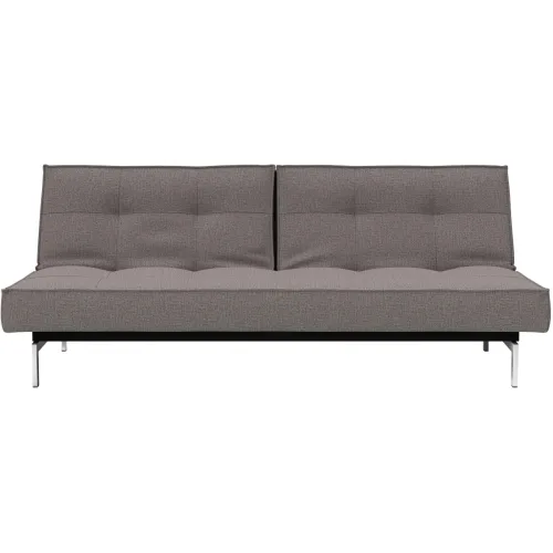 LIVIQUE, Bettsofa Split Beige/Grau Stoff 210 cm 89 cm - Farbe: graubeige - Bettsofa