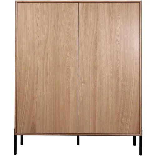 Highboard Vary Holz 45 cm 153 cm - Farbe: natur - Material: Eiche - Highboard