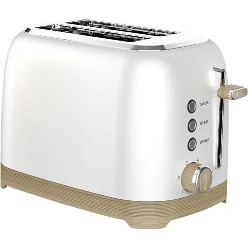 LIVIQUE, Toaster Bibi - Farbe: weiss/braun - Material: Edelstahl - Toaster