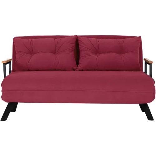 Bettsofa Foldbar Rot Polyester 133 cm 50 cm - Bettsofa