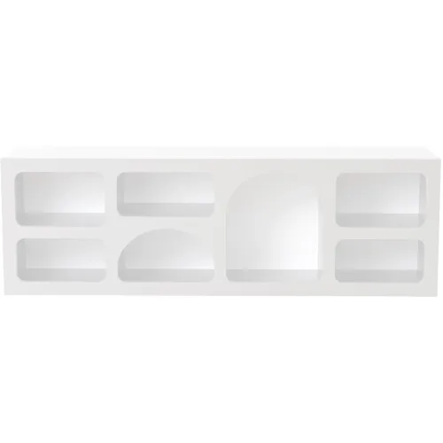 LIVIQUE, Sideboard Georis Weiss Holz 160 cm 51 cm - Material: Holzwerkstoff - Sideboard