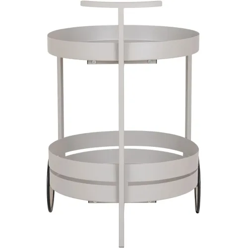 LIVIQUE, Servierwagen Kedaro Grau Stahl 40 cm 61 cm 49.5 cm - Servierwagen