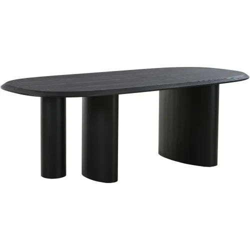 LIVIQUE, Esstisch Vireon Schwarz Holz 100 cm - Material: MDF - Esstisch