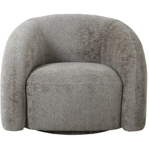 LIVIQUE, Sessel Jovent Grau Polyester 83 cm 93 cm Drehbar - Farbe: natur - Sessel