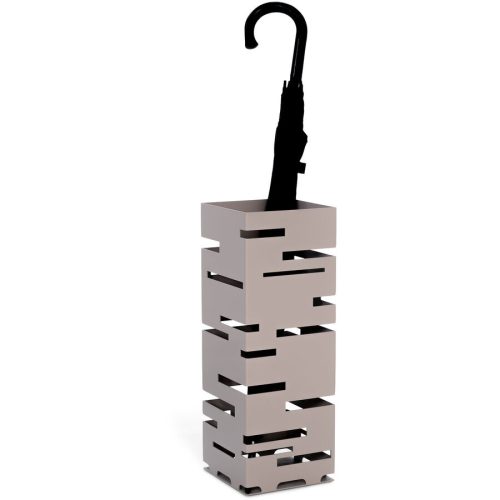 Schirmständer Eder Braun/Grau Stahl 50 cm - Farbe: taupe - Schirmständer