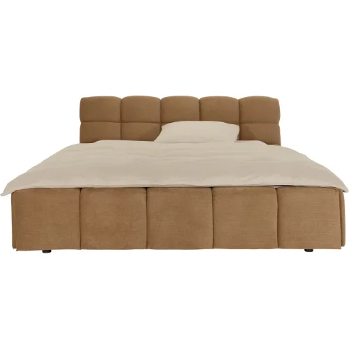 LIVIQUE, Bett Lenia Polyester 180 x 200 cm - Farbe: terra - Bett