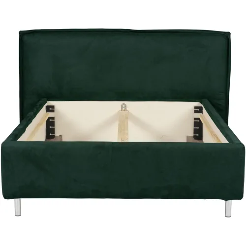 LIVIQUE, Bett Bow Grün Stoff 200 x 220 cm - Farbe: smaragd - Bett