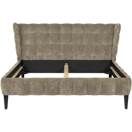 Bett Hemingway Beige Stoff 180 x 220 cm - Bett