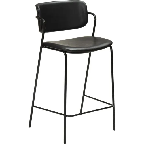 DAN-FORM, DAN-FORM Barhocker 2er-Set Zed Schwarz Kunstleder 51.5 cm 96 cm - Farbe: Black - Barhocker 2er-Set