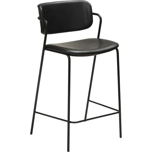 DAN-FORM Barhocker 2er-Set Zed Schwarz Kunstleder 51.5 cm 96 cm - Farbe: Black - Barhocker 2er-Set