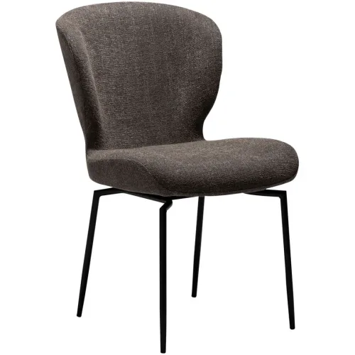 DAN-FORM Stuhl 2er-Set Glory Braun/Schwarz Stoff 50 cm - Stuhl 2er-Set