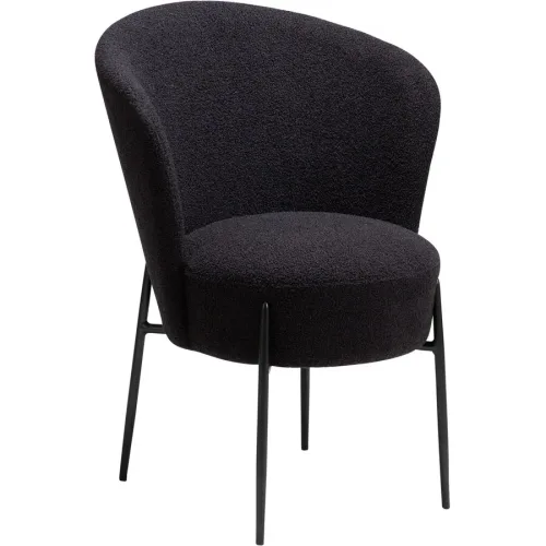 DAN-FORM Stuhl 2er-Set Orbit Schwarz Stoff 64.5 cm - Farbe: Black - Stuhl 2er-Set