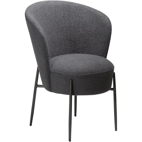 DAN-FORM, DAN-FORM Stuhl 2er-Set Orbit Grau Stoff 64.5 cm - Farbe: stein - Stuhl 2er-Set
