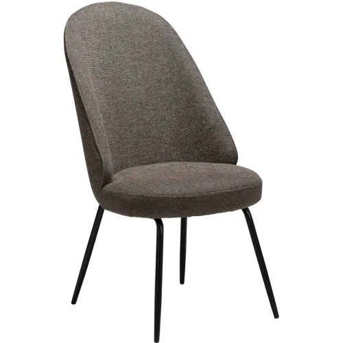 DAN-FORM, DAN-FORM Stuhl 2er-Set Utopia Braun/Schwarz Stoff 54 cm - Stuhl 2er-Set