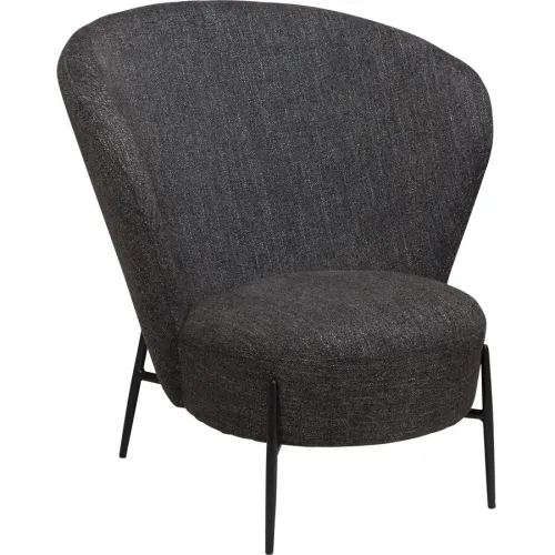 DAN-FORM Sessel Orbit Schwarz Stoff 84 cm 83 cm - Farbe: Black - Sessel