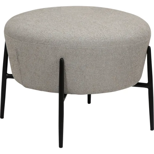 DAN-FORM, DAN-FORM Fusshocker Orbit Beige Stoff 55 cm 42.5 cm - Material: Recycled Polyester Stoff - Fusshocker