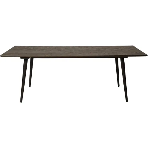 DAN-FORM, DAN-FORM Esstisch Bone Braun/Schwarz Holz 100 cm - Esstisch