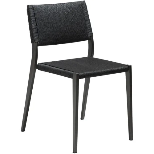 DAN-FORM Stuhl 2er-Set Loop Schwarz Kunststoff 52 cm - Material: Mischgewebe - Stuhl 2er-Set