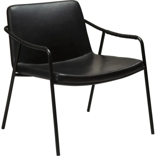 DAN-FORM, DAN-FORM Sessel Boto Schwarz Kunstleder 66 cm 67 cm - Sessel