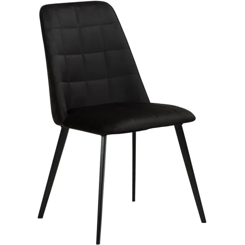 DAN-FORM, DAN-FORM Stuhl 2er-Set Embrace Schwarz Samt 48 cm - Stuhl 2er-Set