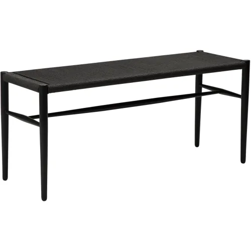 DAN-FORM, DAN-FORM Bank Sava Schwarz 100 cm 45 cm - Material: Mischgewebe - Bank