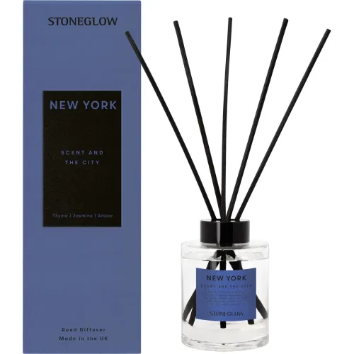 Stoneglow, Stoneglow Raumduft Explorer Schwarz/Transparent Glas 150 ml - Raumduft