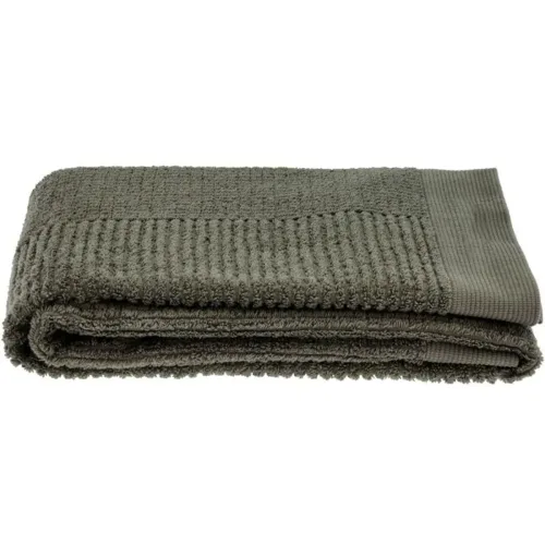 Zone Denmark, Duschtuch Zone Denmark Grün Baumwolle 70 cm 140 cm - Farbe: Olivegrün - Duschtuch