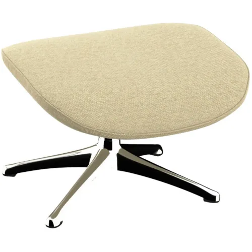 LIVIQUE, Hocker Serina Beige Polyester 59 cm 41 cm - Hocker