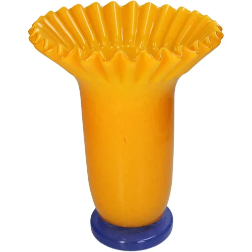 LIVIQUE, Vase Myko Gelb Papier 33 cm - Vase