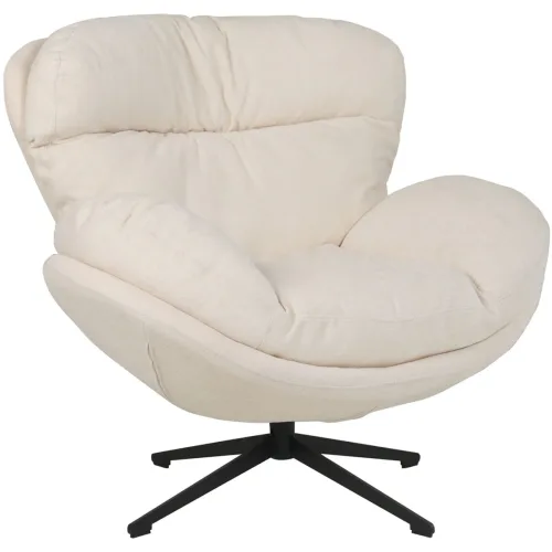 LIVIQUE, Sessel Polly Beige Metall/Polyester 100 cm 98 cm - Material: Polyester/Metall - Sessel